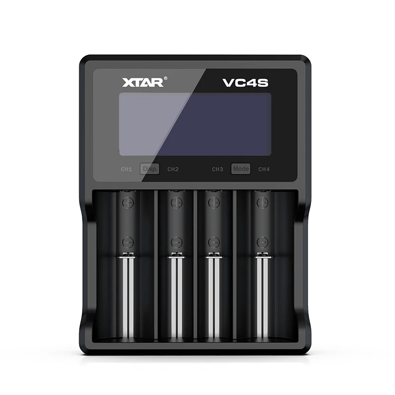 USB Зарядное устройство XTAR VC4S QC3.0 быстрой зарядки 5V 2.1A ЕС штекер Micro USB Зарядное устройство 3,7 V 1,2 V AA AAA Батарея Зарядное устройство для 18650 Батарея - Цвет: VC4S