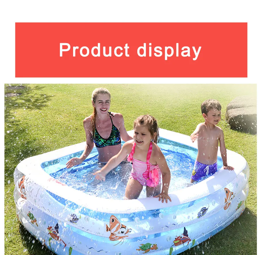 Высокое качество детский домашний бассейн большой размер надувной квадратный бассейн сохранение тепла Детский бассейн