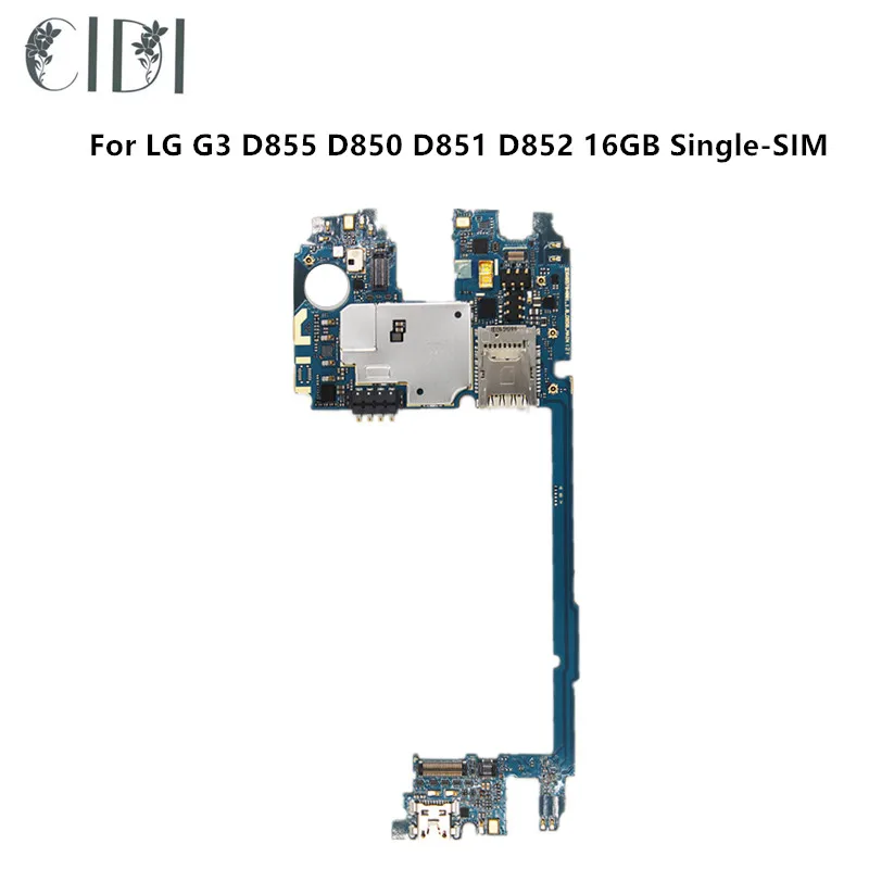 Оригинальная материнская плата CIDI разблокированная для LG G3 D855 D850 D851 D852 16 ГБ одной