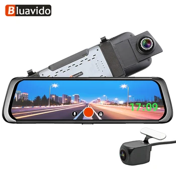 

Bluavido 4G Android 10" Car Video Mirror GPS FHD 1080P Car Camera Recorder ADAS Navigation Dual Lens WiFi Dash Cam Rear View DVR