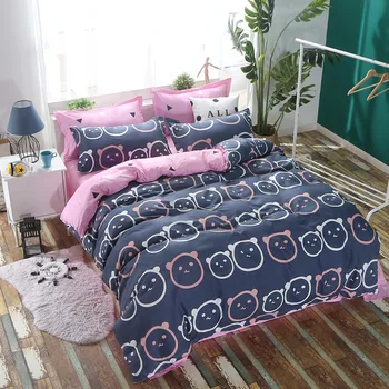 

Europe Pattern Duvet Cover Quilt Comforter Case 3/4 pcs Bedding Set Kids Girls Bed Linen Single Queen King Size 24