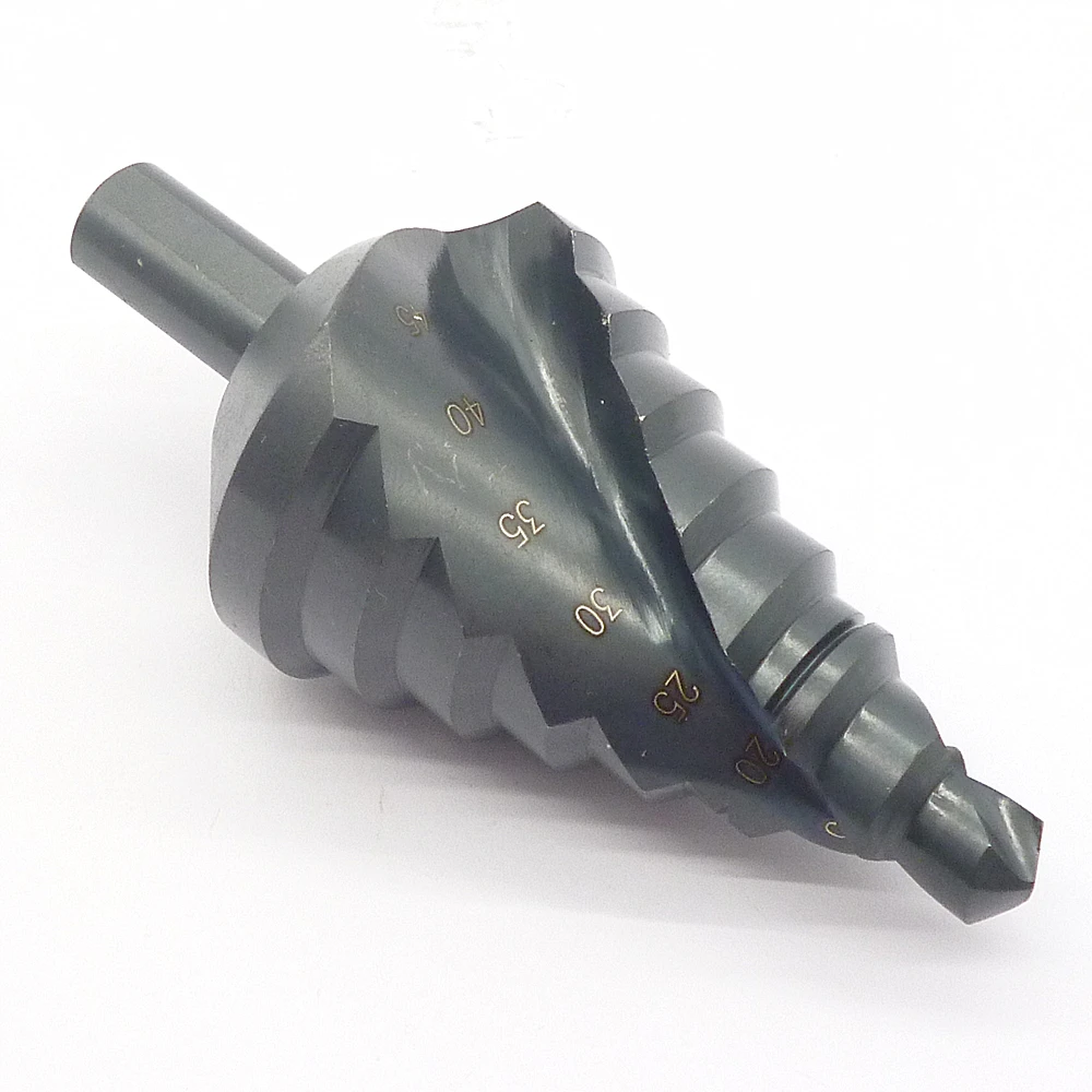HSS Nitrided 10 45mm Step Drill Bit Increment Drilling Reamer Metal
