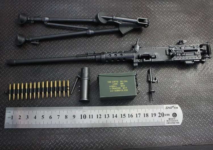 

[ESTARTEK] 1/6 Mini Plastic M2 Browning Heavy Machine Gun Model Military Weapon Props for 12"collectible Action Figure