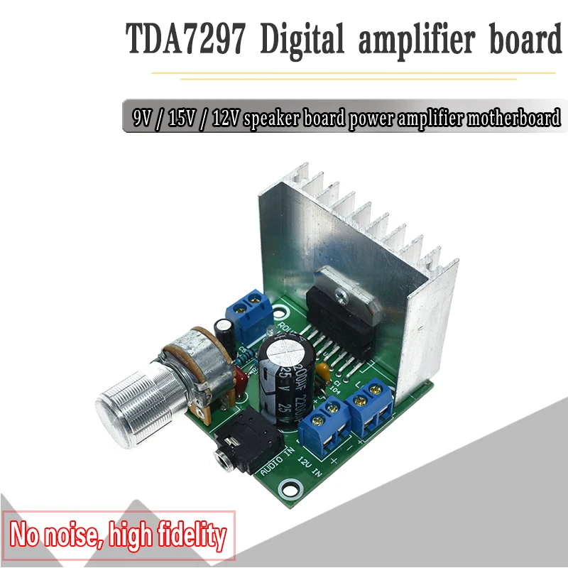 TDA7297 аудио усилитель плата модуль двухканальный части для DIY Kit двухканальный 15 Вт+ 15 Вт Цифровой усилитель