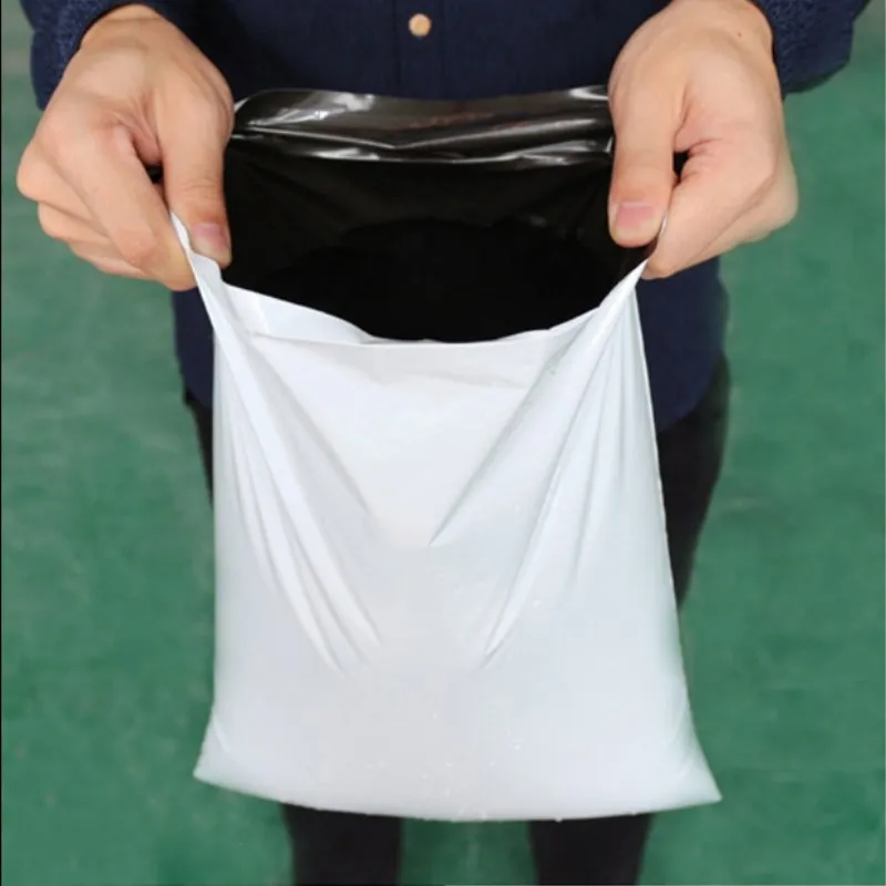 20 PcsWhite الذاتي لاصق ختم البريد تخزين حقائب أكياس البلاستيك بولي مغلف ميلر البريدية الشحن أكياس ارسال البريد (12*16 + 5 سنتيمتر)