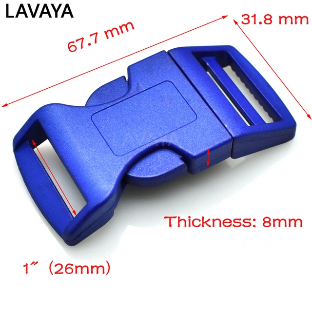 1pcs 1Plastic Colorful Contoured Side Release Buckles For