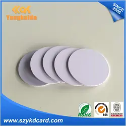 Yongkaida Монетки RFID диаметр 20 мм EM4100 TK4100 пустой карты, пластиковые карты 64 бита