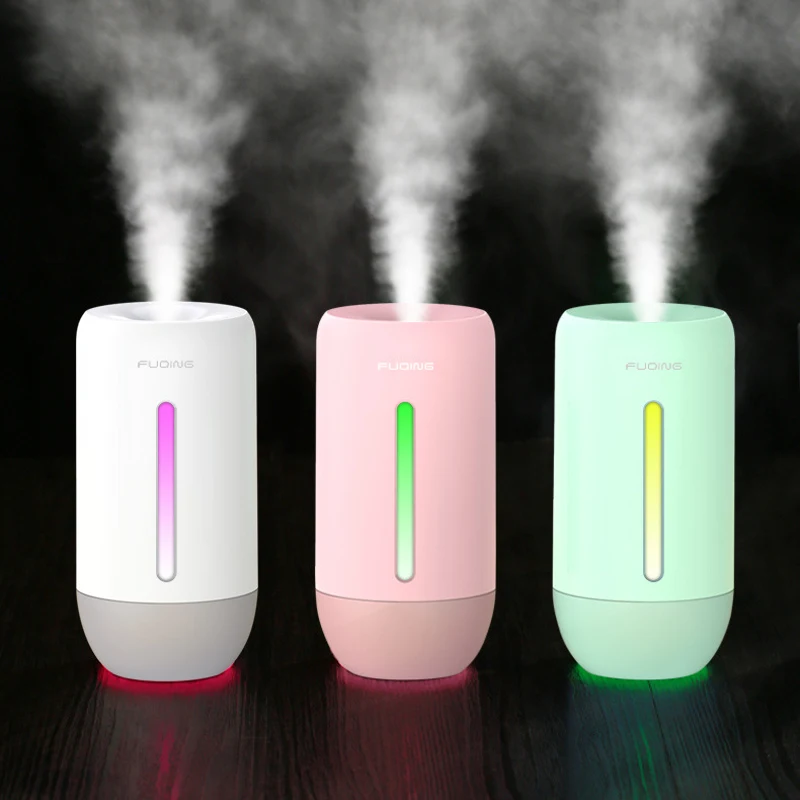 

USB Humidifier Oil Diffuser Ultrasonic Cool Mist Humidifier Air Purifier 7 Color Change LED Night light for Office Home JS-02