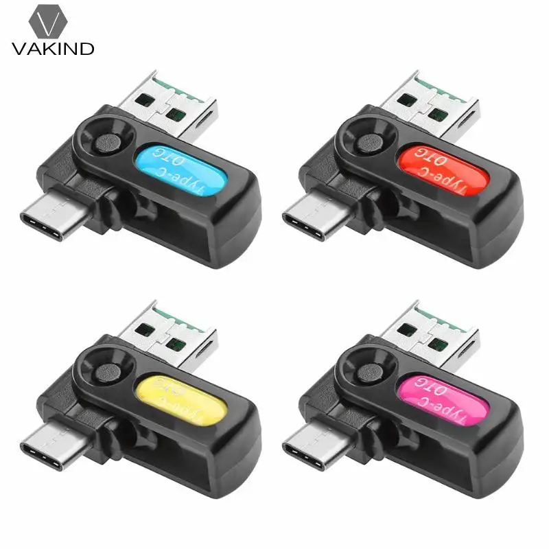 

2 in 1 Type-C USB Phone U Disk Adapter High Speed Laptop Accessories for Micro SD TF Memeory Card Reader