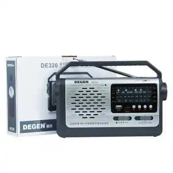 Mp3 плеер Degen DE320 2 в 1 FM/MW/SW радио портативный многодиапазонный коротковолновый