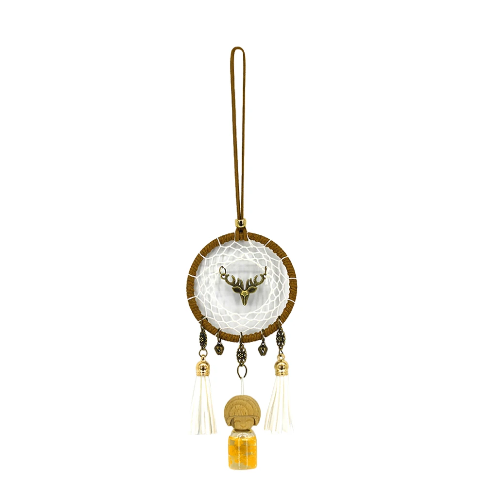 Home Hanging Tassel Pendant With Little Girl Model Decor Ornament, Dreanm Catcher Decor for Car