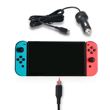 

Nintend Switch 5V 2.4A Cigare Car Charger 8 Feet USB Type C Port Travel Power Supply Mini Car-Charger For Nintendo Switch NS NX