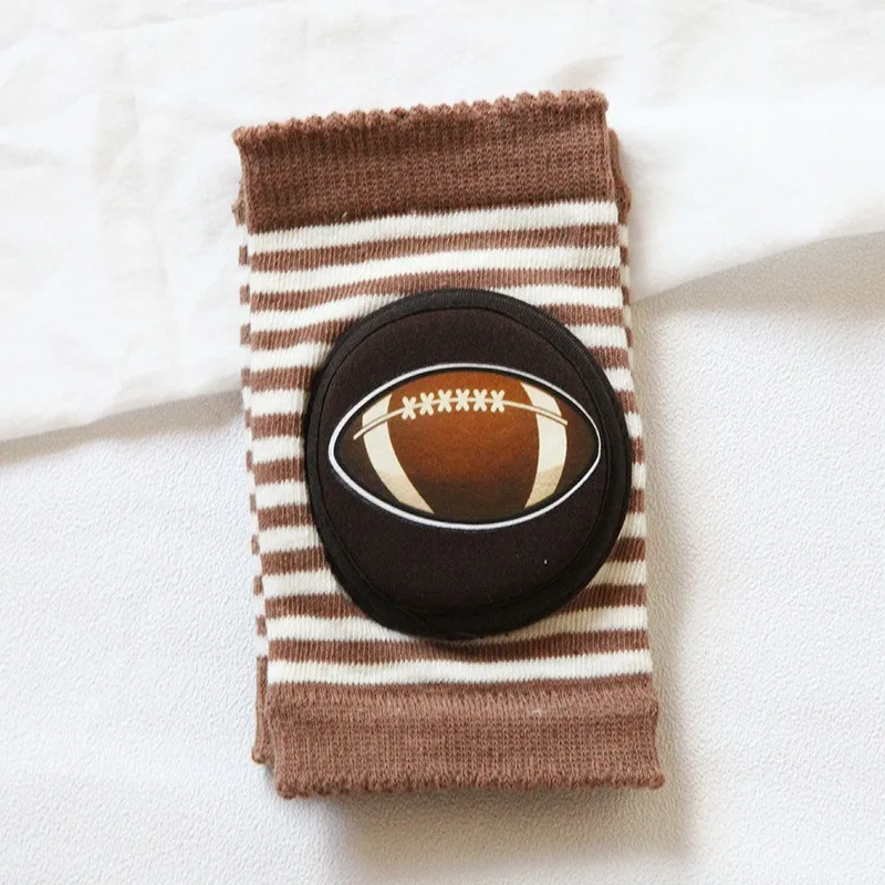 Brown stripe Детские наколенники; детские защитные наколенники для ползания; дышащие Наколенники; защита для новорожденных; Детские гетры; наколенники - Цвет: Brown stripe