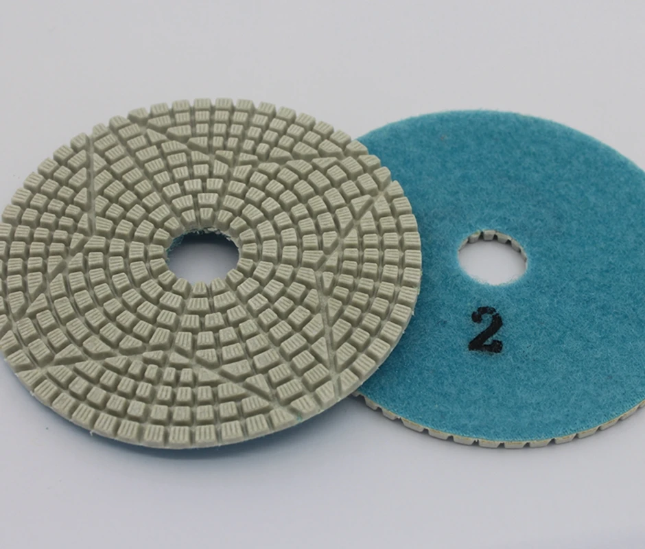 4 Inch 3 Step Dimaond Flex Wet Use Premium Resin Polishing Pads (10)