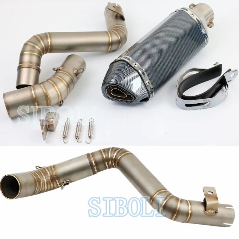 

KTM DUKE 200 KTM390 Motorcycle Full Exhaust Muffler Pipe System Front Mid Connector Contact Pipe Tube Fit KTM 200 390 DUKE AK130