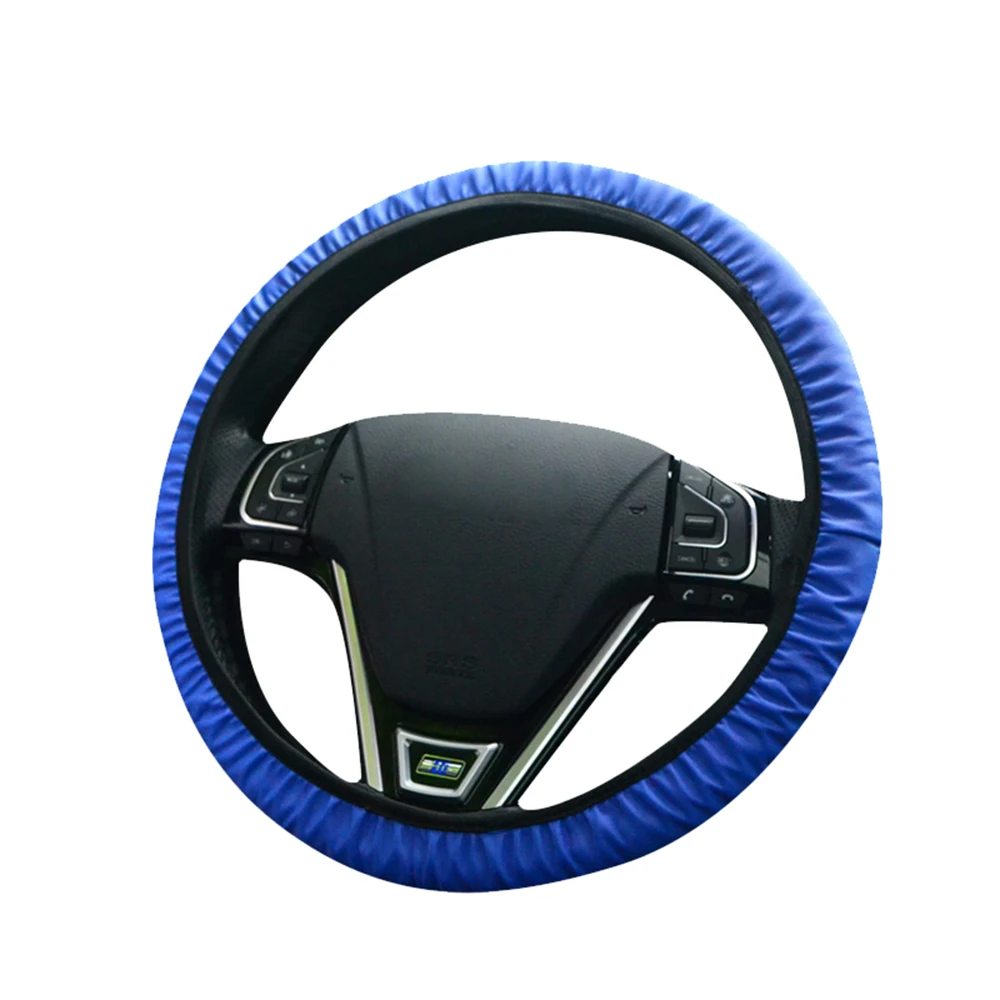 Buy PU leather Steering Wheel Cover Universal Covers Fit 14 15 inch Steering
