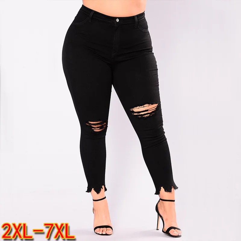 Ladies Jeans plus big size, 4XL to 7XL high waist trouser aesthetic,embroidery denim mom,jean boyfriend for women,zaraing ankle