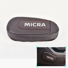 Высококачественная Кожаная подушка для ног, наколенник для двери автомобиля, накладка на руку, внутренние автомобильные аксессуары для Nissan Micra