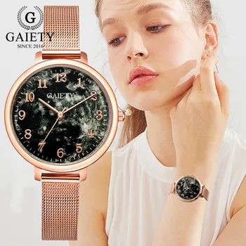 

Luxury Temperament Lady Stainless Steel Mesh Belt Watch Analog Quartz Watch women watches Dress watch Party decoration gifts F