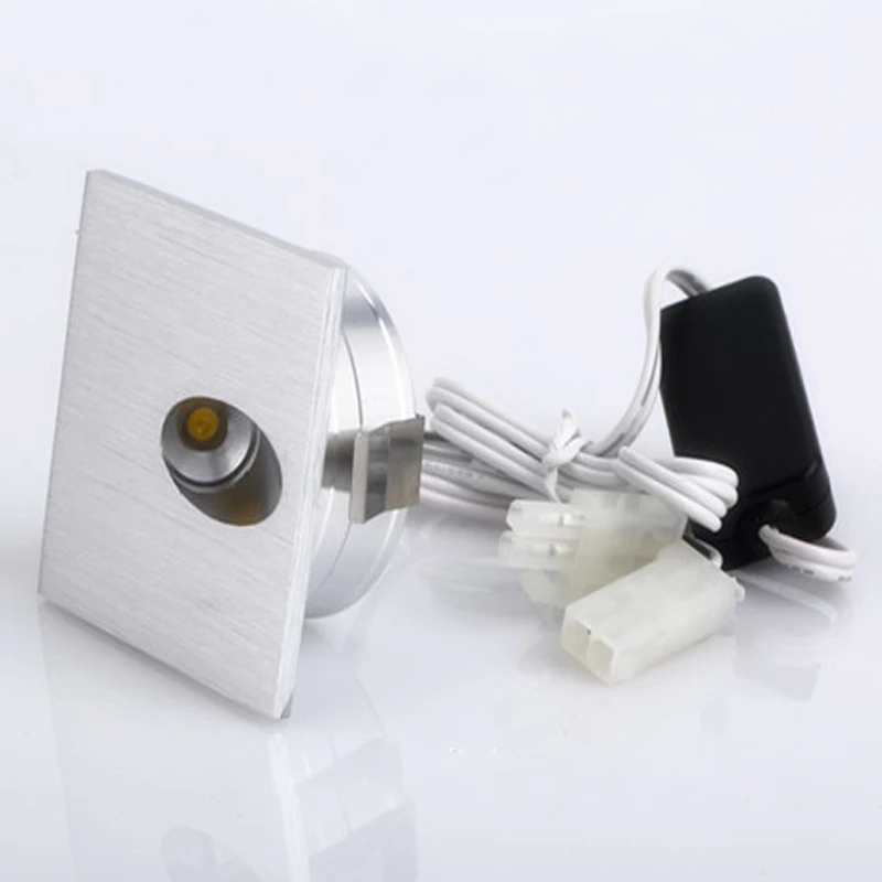

Mini Bright 12v 1w round square LED In-Ground Side View Stairway Step Deck Light Spotlight dhl shipping