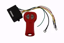 12V Electric Winch Wireless Remote Control & Receiver Kit For Car Truck ATV Vehicle 3000lb heavy duty recovery electric atv utv rope cable winch wireless remote truck boat trailer lifting sling dc 12v