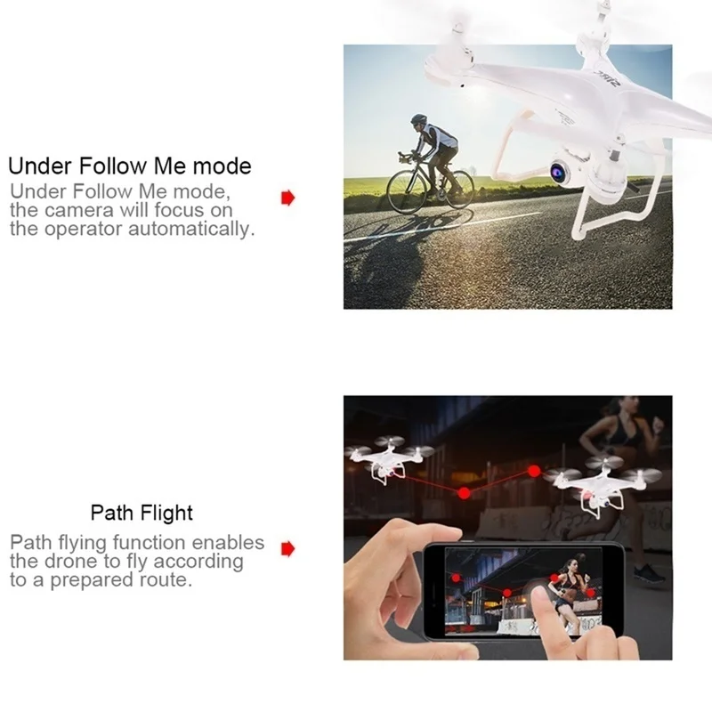 Wi-Fi Дрон с камерой FPV 1080P камера селфи режим удержания высоты Безголовый gps RC Квадрокоптер авто возврат взлет VS S30w S70w