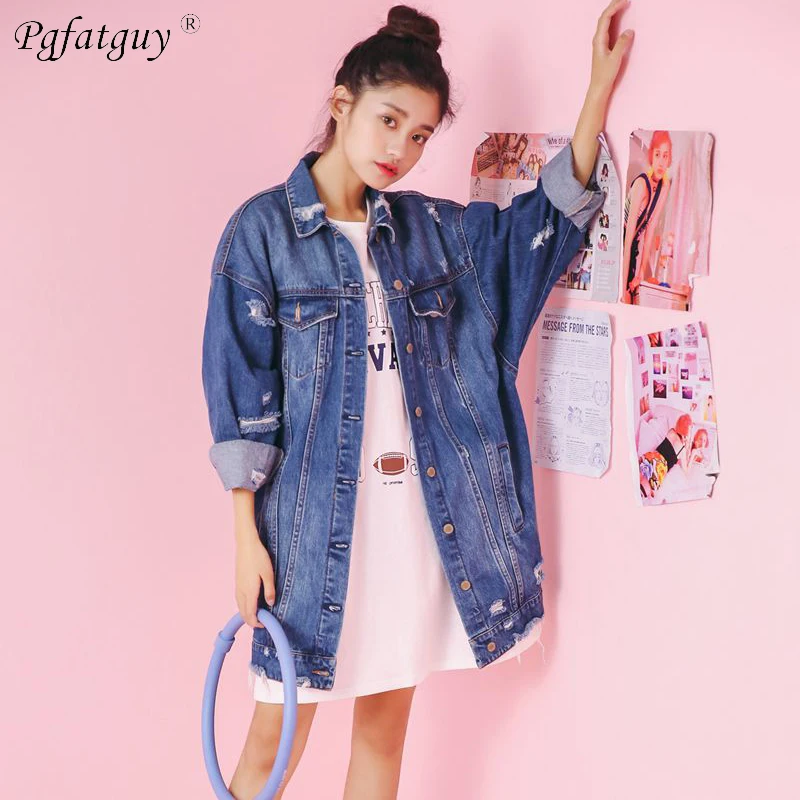 Женская джинсовая куртка оверсайз ковбойская ветровка новинка сезона весна