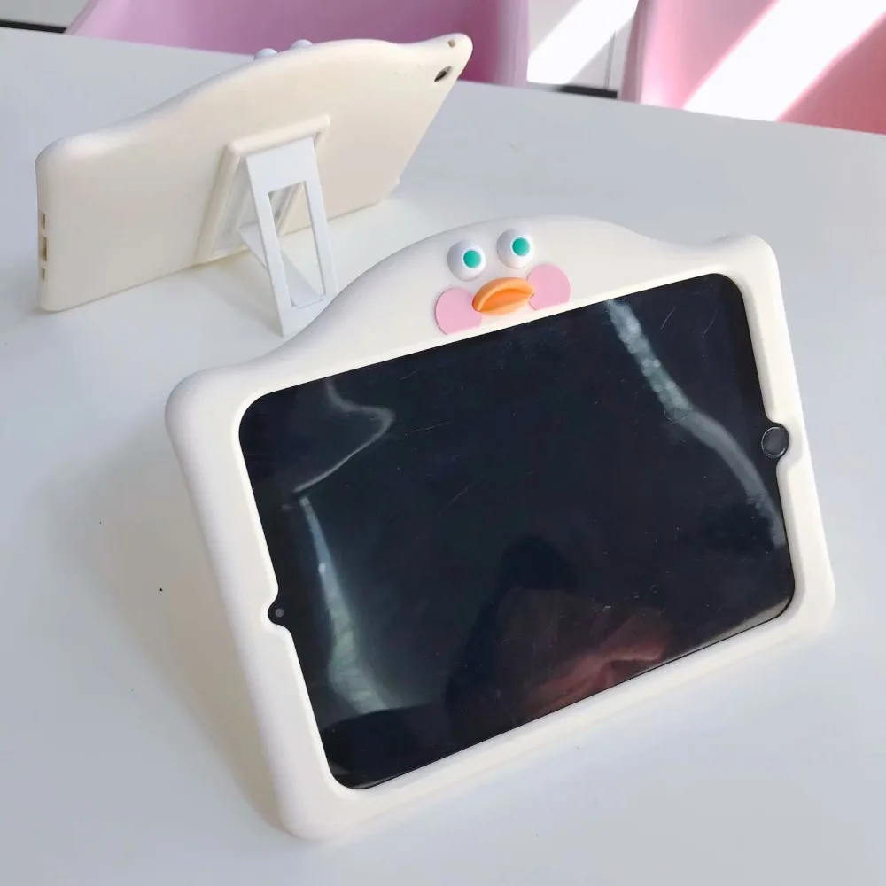 Силиконовый чехол с мультяшной уткой для IPad 9 7 2017 2018 Pro Air 1 2 детский безопасный