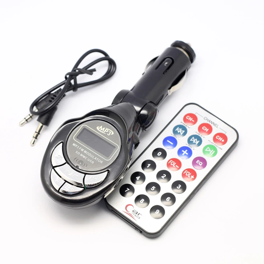 

Car Styling MP3 Music Player Latest styles MP3 Player Wireless FM Transmitter Modulator USB SD CD MMC Remote XRC