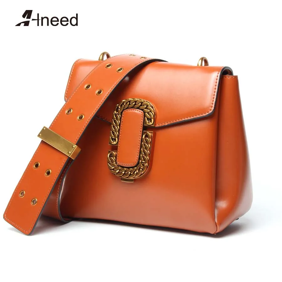 

ALNEED Genuine Leather shoulder Bag for Women Fashion HandBags Ladies Luxury Brand Crossbody Bags 2018 Boston Tote