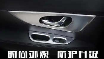 

For Nissan Qashqai J11 2014 2015 2016 ABS Chrome Interior Inside Door Bowl Decorative Cover Trim Matt 4pcs Accessories