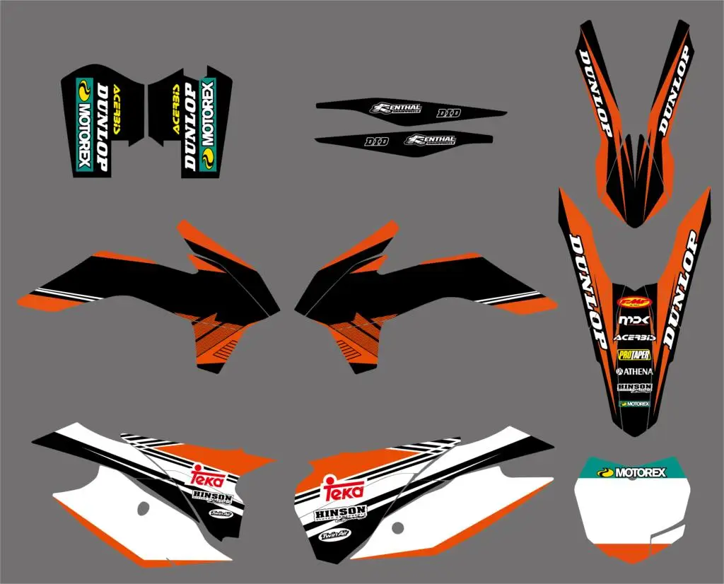 Набор стикеров для KTM SX SXF EXC EXCF XC XCF XCW XCFW 125 150 200 250 300 350 450 500|Наклейки и стикеры| |