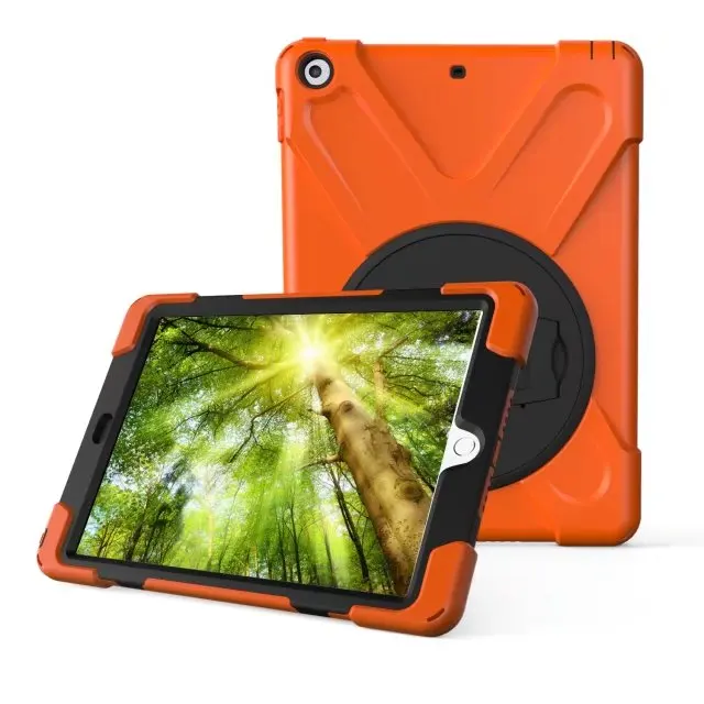Противоударный Броня гибридный защитный чехол Kickstand чехол для нового iPad 9,7 A1822 A1823 Крышка ж/Bulit-в передней защитной+ ручка