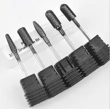 5pcs Pro gel nails drill bit Diamond Grinding Head Nail frez diamentowy Metal 2.35mm Shank Manicure Machine Accessories skil