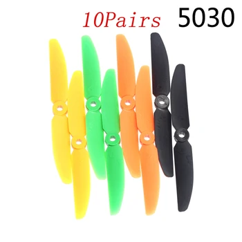 

10Pairs 5030 Propeller 1806 2204 Mini Motor Special Paddle 5 Inch Left/Right DIY Spare Parts for RC Micro Drone Quadcopter