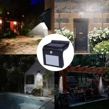 

Night Lamp Motion Sensor Control Solar Lamp Waterproof Garden Street Wall Lamp Auto ON OFF Detector Bombillas Outdoor Night Lamp
