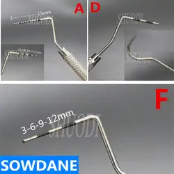 3 шт. Набор Стоматологическая Нержавеющая Сталь Зонд пародонта с скальзером инструмент для исследования Эндодонтический