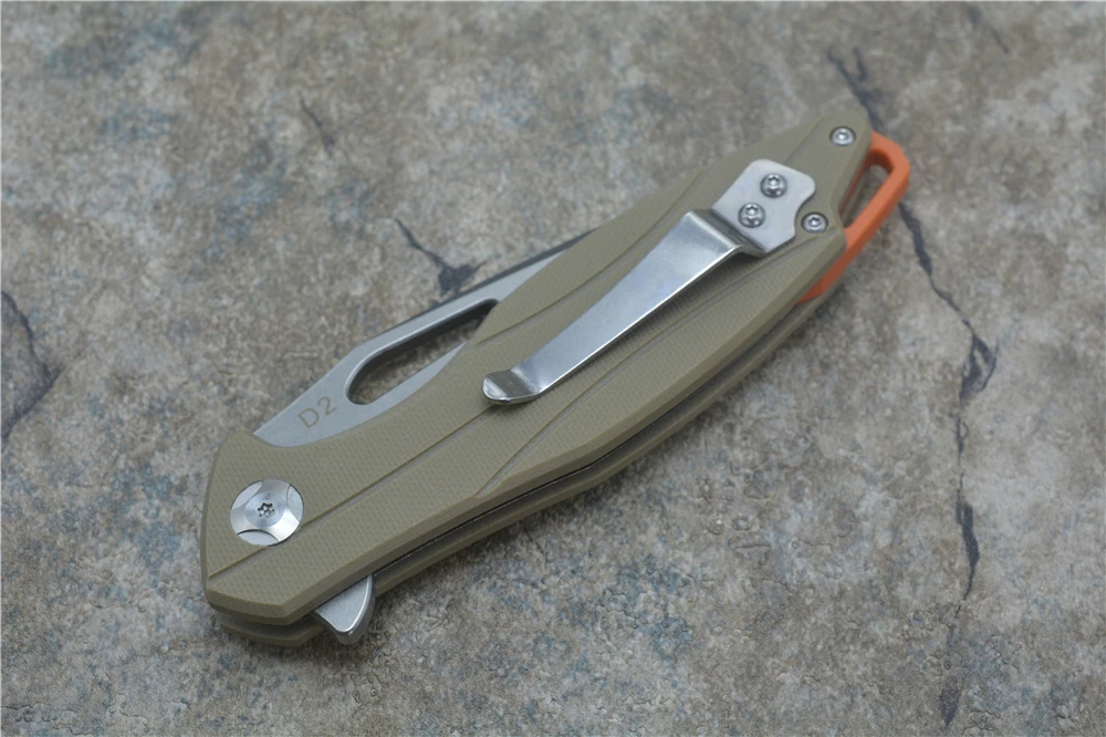XS EDC-X5 складной нож шарикоподшипник D2 лезвие G10 Ручка Открытый Отдых Многоцелевой Охотничий EDC инструмент