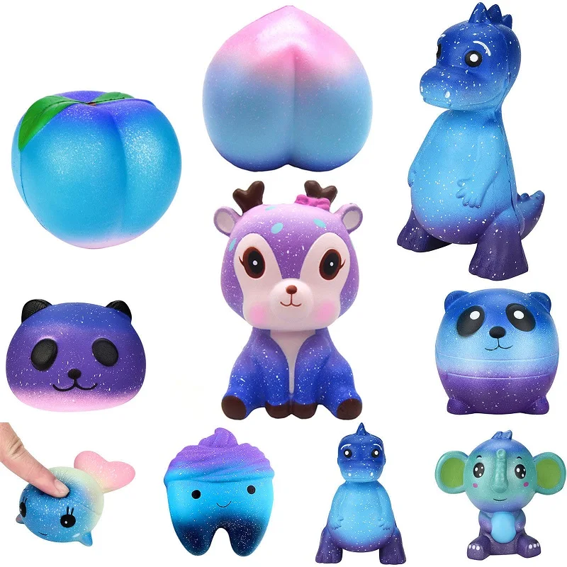 

Squishy Slow Rising Deer Unicorn Panda French Fries Ice Cream Coffee Cup Scented Stretch Milk Squeeze Bottle Toy Phone Strap