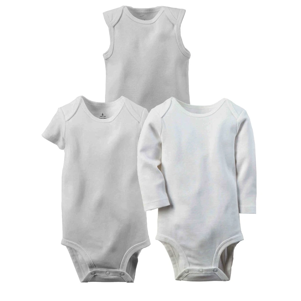 Buy 3Pcs/lot Newborn Baby Bodysuits 100 Cotton Pure