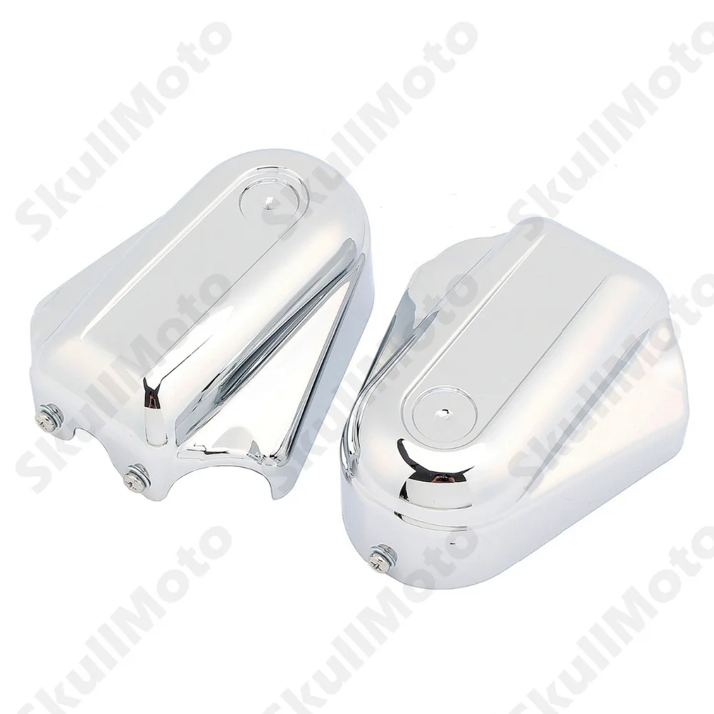 Chrome Motorcycle Bar Shield Rear Axle Covers Swingarm Cap For For