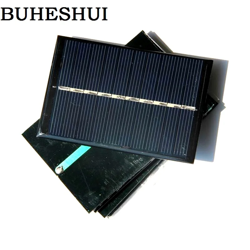 

BUHESHUI Wholesale 5V 120MA 0.6W Mini Solar Panels Power 3.6V Battery Charger Solar Cell Epoxy 84*56*3MM 10pcs Free Shipping