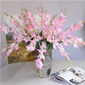 Недорогие искусственные цветы, искусственные ветки орхидеи, шелковые цветы для дома, свадьбы, украшения сада, обеденный стол, декоративный цветок - Цвет: as picture