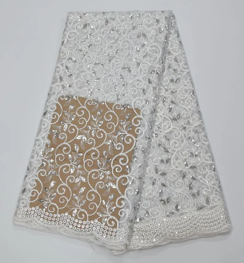 

African Cord white Swiss Voile Switzerland French Nigerian Lace Fabrics for Birthday party dress 168