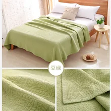 Летнее стеганое одеяло Modren, хлопковое однотонное стеганое одеяло с вышивкой для взрослых, простыня для домашнего использования в отеле