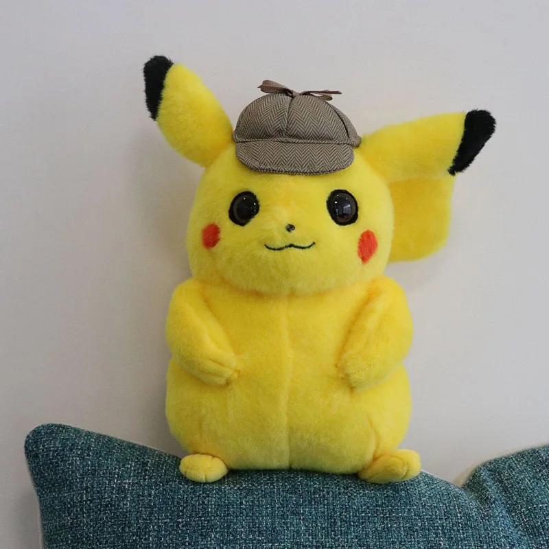 

20cm/30cm Movie Detective Pikachu Plush Stuffed Dolls Pocket Animals Pets Cool Decoratio Doll Toy Kids Children Gift SA1887