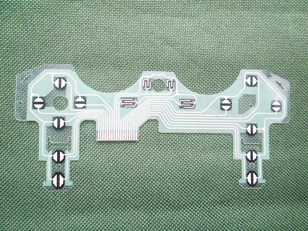 

10Pcs Green Conductive Conducting Film Keypad Flex Cable For PS3 Controller PCB Circuit Ribbon Film For PlayStation 3
