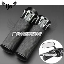 Высококачественные руль кроссового мотоцикла модифицированные нескользящей руки клей изменение cnc ретро части для Harley Davidson moto ручкой