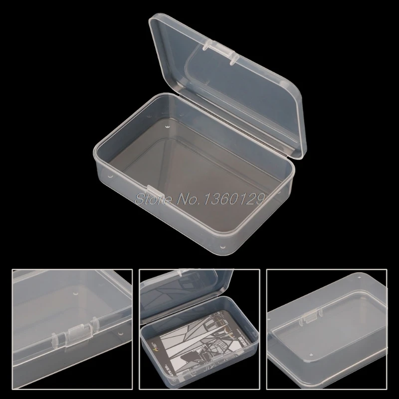 

Clear Rectangular Plastic Storage Boxs Square Multipurpose Display Case Coin Collection Box Nov20 Dropship