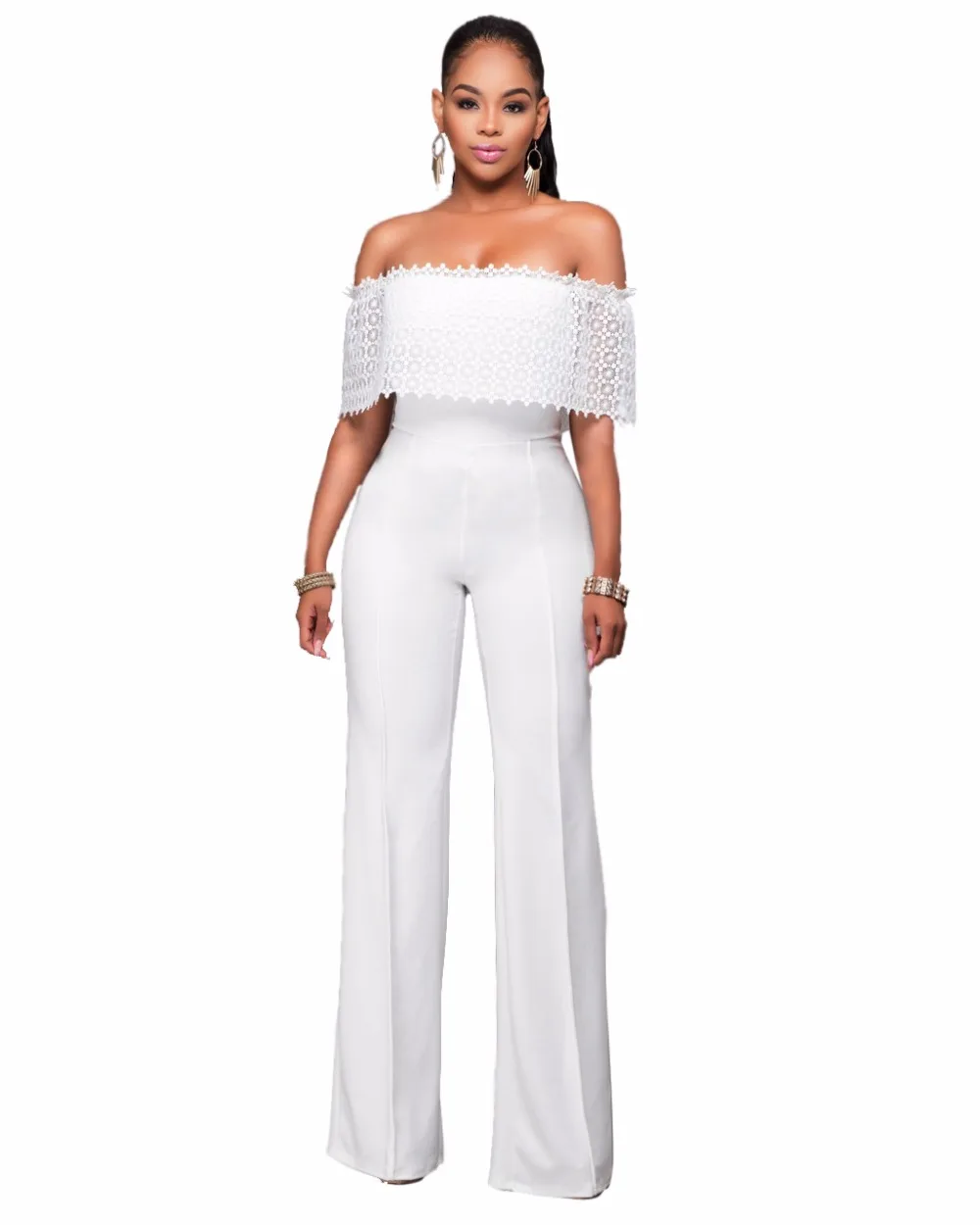 Tube top Elegant Sexy Jumpsuits Ladies Loose Slim Casual Overalls Long Pants Women Sleeveless Night Club Romper top quality